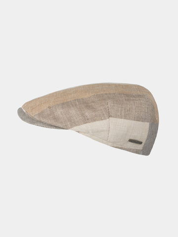 Emilio - Leinen Flatcap - Beige