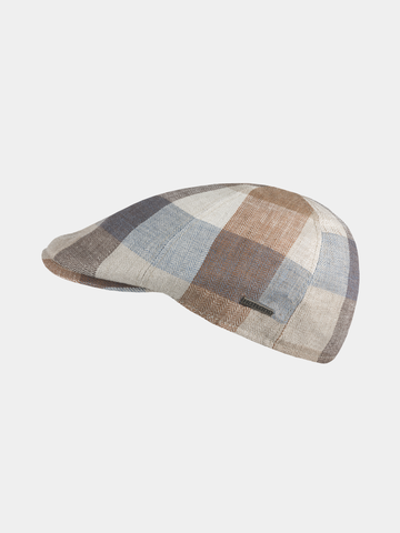 Emir – Leinen-Flatcap - Beige