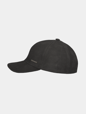 Eskil - Casquette de baseball en cuir - Zwart